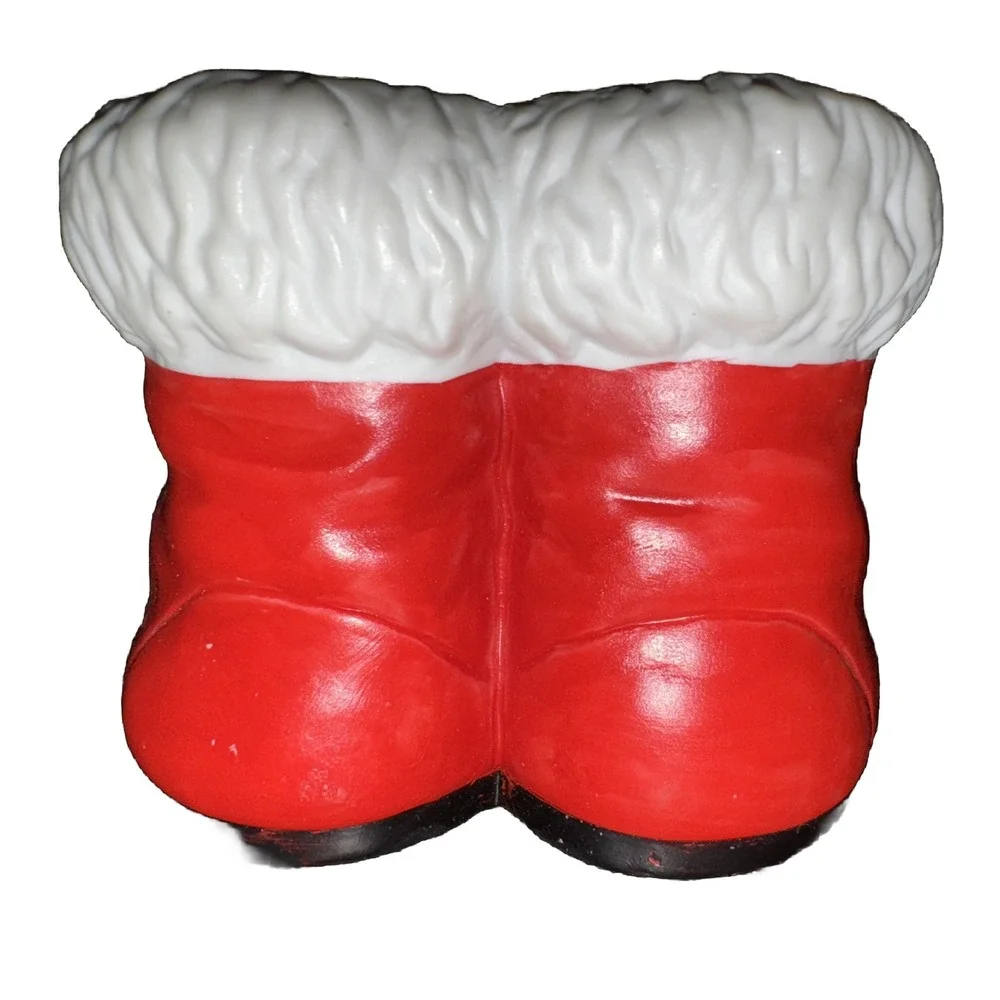 Vintage 1988 House of Lloyd Teddy Bears on Santa Boots Ceramic Figurine Planter‎